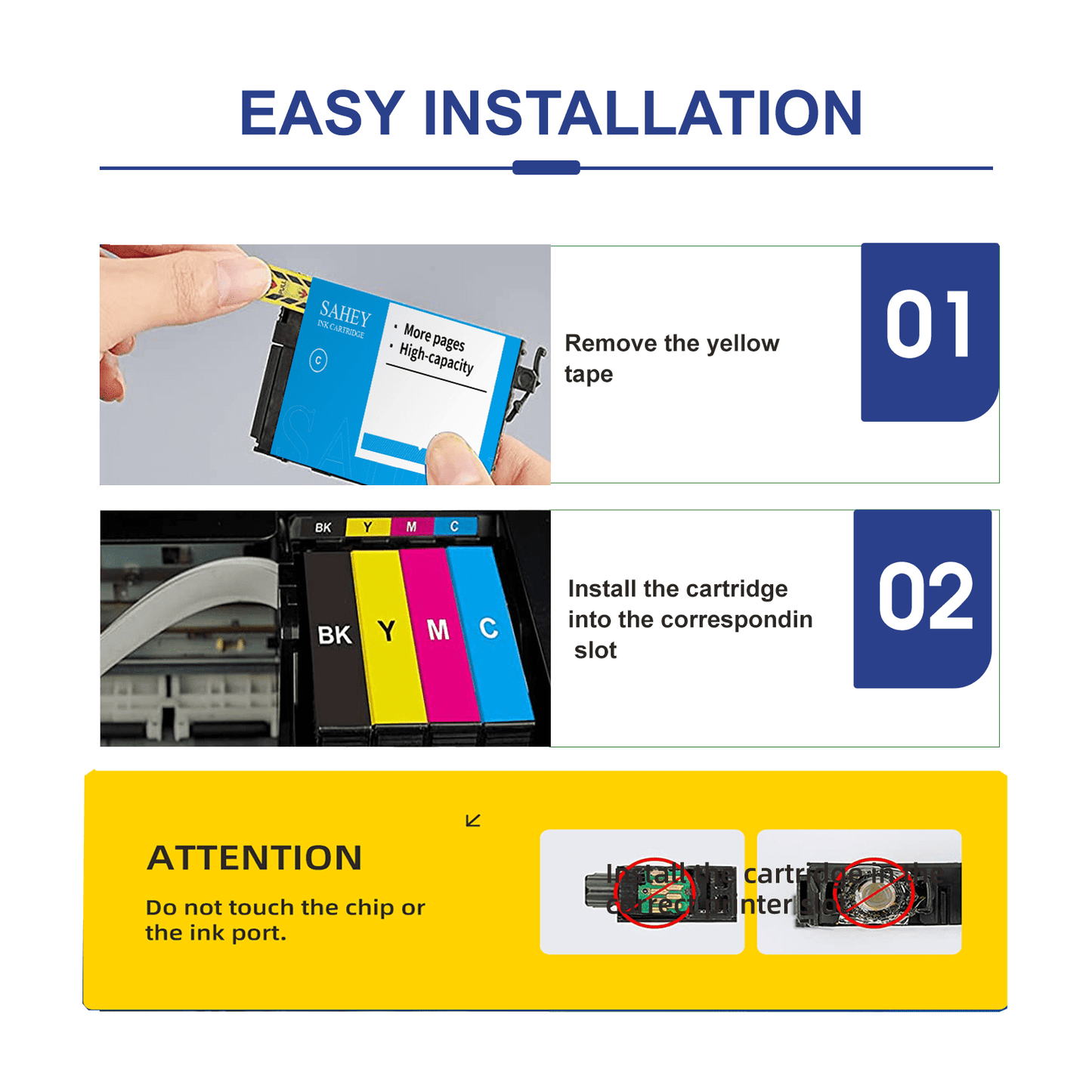 410XL Ink Cartridge Compatible for Epson 410XL for Expression XP-830 XP-640 XP-530 XP-630 XP-635 XP-7100, 2 Black