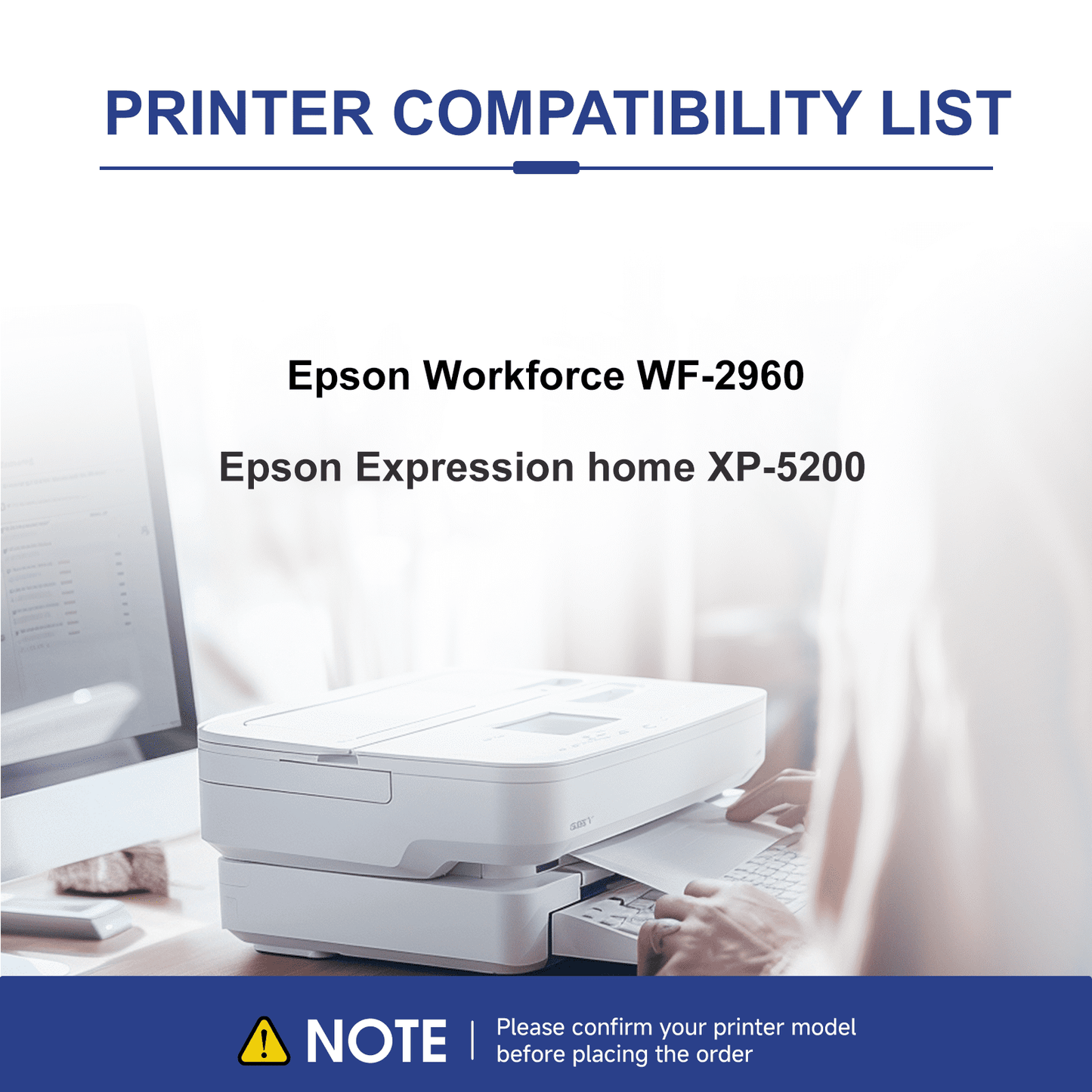 222XL Ink Compatible for Epson 222 Ink Cartridges for Expression Home XP-5200 Workforce WF-2960 Printer ink (4-Pack)