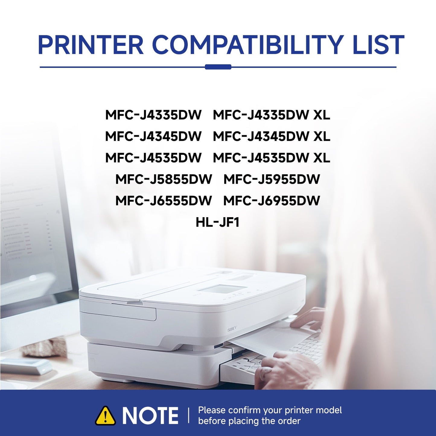 LC406 Ink Cartridges Compatible for LC406Xl for MFC-J4335DW MFC-J4535DW, MFC-J5855DW,MFC-J6555DW MFC-J6955DW Printer (4 Pack)