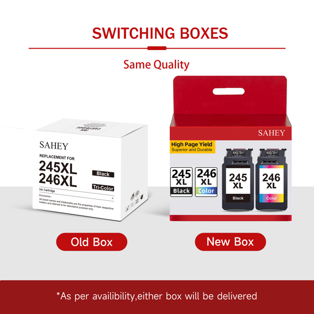 245XL Ink Cartridge Compatible for Canon Ink 245 and 246 Replacement for Canon PG-245 XL CL-246 Combo Pack for Pixma MX490 MX492 MG2522 TR4522 TR4520 TS3122 TS3322 Printer