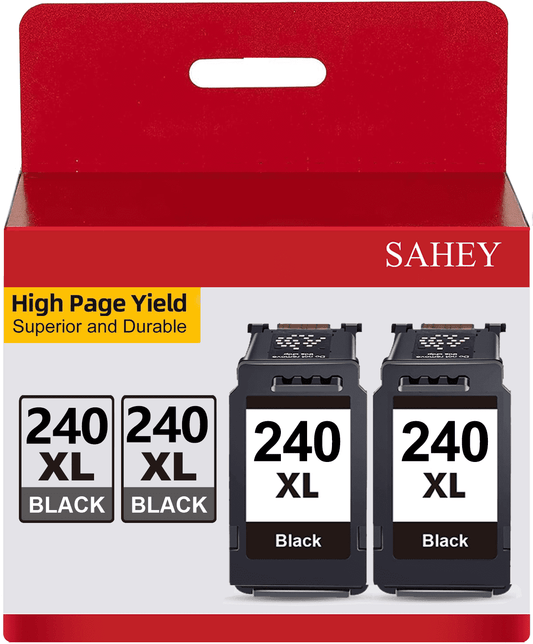 240XL Compatible for Canon 240XL Black Ink Cartridge for Pixma MG3620 TS5120 MG2120 MG3520 MX452 MX512 MX532 MX472 Printer (2 Pack)