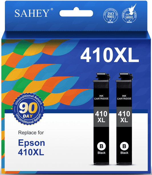 410XL Ink Cartridge Compatible  for Epson 410XL for Expression XP-830 XP-640 XP-530 XP-630 XP-635 XP-7100, 2 Black