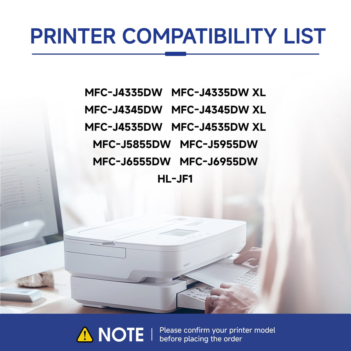 LC406 Ink Cartridges Compatible for LC406Xl for MFC-J4335DW MFC-J4535DW, MFC-J5855DW,MFC-J6555DW MFC-J6955DW Printer (4 Pack)
