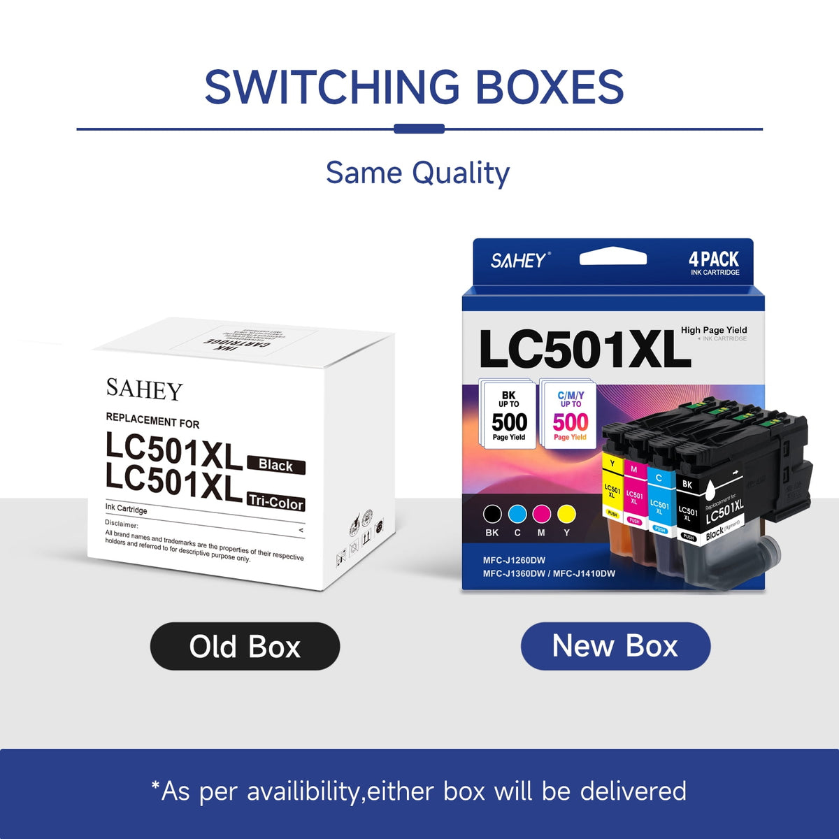 LC501XL Ink Cartridges Compatible with lc501 brother ink for Brother LC501 Ink Cartridge for Brother LC501XL Ink Work Smart MFC-J1260DW MFC-J1360DW MFC-J1410D0